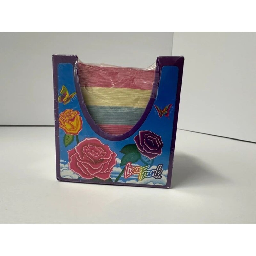 Vintage Lisa Frank Stationery Cube P531 Roses Butterflies 700+ Sheets 90s